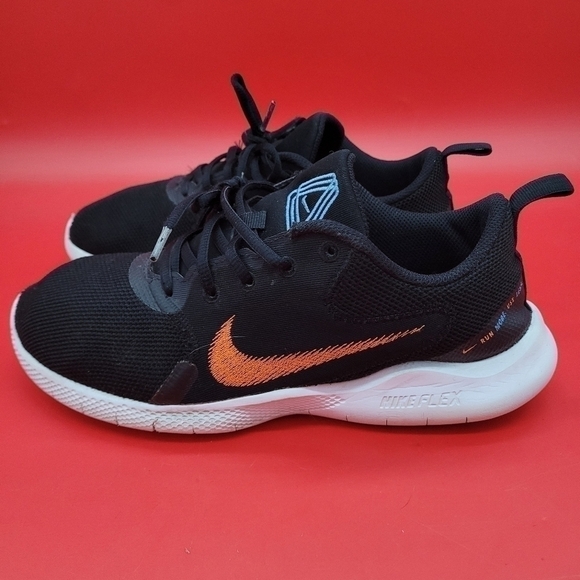 Nike Flex Experience Run 10 Dark Obsidian Hyper Crimson Sneaker Men's 8 Shoes - Picture 1 of 15